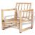 Set mobilier de grădină cu perne, 4 piese, bambus GartenMobel Dekor
