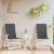 Perne scaun cu spătar înalt, 2 buc. antracit 120x50x2 cm textil GartenMobel Dekor