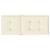 Perne scaun cu spătar înalt, 4 buc., crem, 120x50x2 cm, textil GartenMobel Dekor