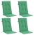 Perne scaun cu spătar înalt, 4 buc., verde, 120x50x3 cm, textil GartenMobel Dekor