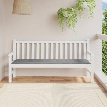 Pernă de bancă de grădină, gri, 180x50x3 cm, textil oxford GartenMobel Dekor