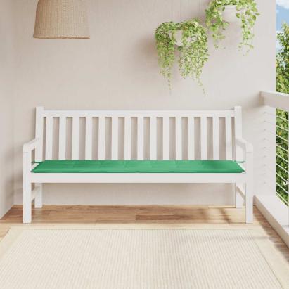 Pernă de bancă de grădină, verde, 180x50x3 cm, textil oxford GartenMobel Dekor