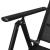 Set mobilier de exterior pliabil, 9 piese, negru, aluminiu GartenMobel Dekor