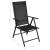 Set mobilier de exterior pliabil, 9 piese, negru, aluminiu GartenMobel Dekor