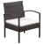 Set mobilier de grădină cu perne, 5 piese, maro, poliratan GartenMobel Dekor