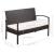 Set mobilier de grădină cu perne, 5 piese, maro, poliratan GartenMobel Dekor