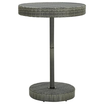 Masă de grădină, gri, 75,5 x 106 cm, poliratan GartenMobel Dekor