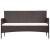 Set mobilier de grădină cu perne, 5 piese, maro, poliratan GartenMobel Dekor
