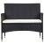 Set mobilier de grădină cu perne, 5 piese, negru, poliratan GartenMobel Dekor