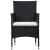 Set mobilier de grădină cu perne, 5 piese, negru, poliratan GartenMobel Dekor