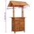 Masă de bar exterior cu acoperiș, 113x106x217 cm, lemn acacia GartenMobel Dekor