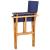 Scaun de regizor, albastru, lemn masiv de acacia GartenMobel Dekor
