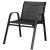 Set mobilier de gradina 4 piese cu masa din sticla securizata, negru