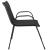 Set mobilier de gradina 4 piese cu masa din sticla securizata, negru