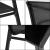 Set mobilier de gradina 4 piese cu masa din sticla securizata, negru