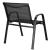 Set mobilier de gradina 4 piese cu masa din sticla securizata, negru