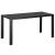 Set mobilier de gradina 4 piese cu masa din sticla securizata, negru