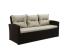 Set mobilier de grădină 7 piese cu canapea, fotolii și masă, ratan PE