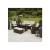Set mobilier de grădină 7 piese cu canapea, fotolii și masă, ratan PE