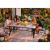 Set mobilier de grădină cu masă și 4 scaune, mozaic ceramic albastru