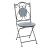 Set mobilier de grădină cu masă și 4 scaune, mozaic ceramic albastru