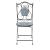 Set mobilier de grădină cu masă și 4 scaune, mozaic ceramic albastru