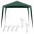 Cort pavilion de grădină 250x250 cm, impermeabil, cu protecție UV, verde