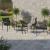 Set mobilier de gradina 4 locuri cu canapea, 2 scaune si masa din sticla