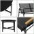 Set mobilier de gradina 4 locuri cu canapea, 2 scaune si masa din sticla