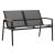 Set mobilier de gradina 4 locuri cu canapea, 2 scaune si masa din sticla