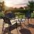 Set mobilier de gradina 4 locuri cu canapea, 2 scaune si masa din sticla