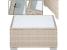 Set mobilier de gradina modular 7 piese, technoratan bej, masa sticla