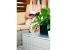 Set mobilier de gradina modular 7 piese, technoratan bej, masa sticla