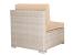 Set mobilier de gradina modular 7 piese, technoratan bej, masa sticla