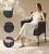 Set mobilier de gradina 4 locuri Songmics, ratan PE, masa cu sticla