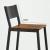 Set 2 scaune de bar VASAGLE cu spatar, stil industrial, maro rustic