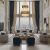 Candelabru din cristal VELIOR Supremo, auriu, D100 cm, inaltime reglabila