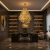 Candelabru din cristal TIER Nobile, 8xE14, auriu, D40 cm, reglabil