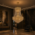 Candelabru din cristal Empire Eleganza, 10xE14, D 50 cm, auriu, reglabil