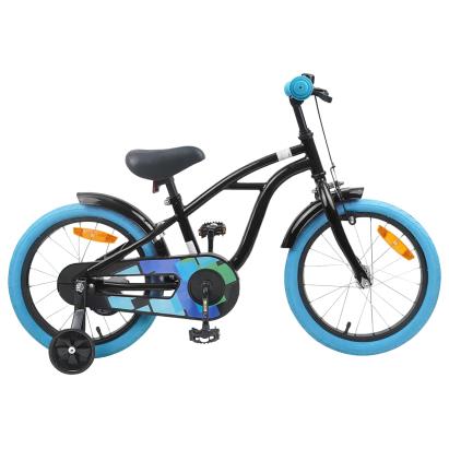 Bicicletă pentru Copii 16 Inci pentru 4-6 ani Negru GartenMobel Dekor