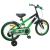 Bicicletă pentru Copii 16 Inci pentru 4-6 ani Verde Negru GartenMobel Dekor