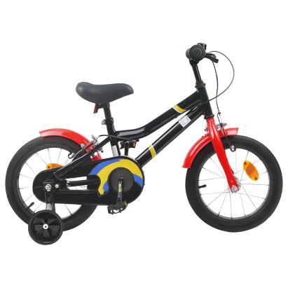 Bicicletă pentru Copii 16 Inci pentru 4-6 ani Negru Roșu GartenMobel Dekor
