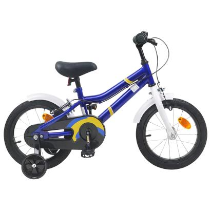 Bicicletă pentru Copii 16 Inci pentru 4-6 ani Albastru Alb GartenMobel Dekor