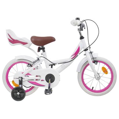 Bicicletă pentru Copii 16 Inci pentru 4-6 ani Alb GartenMobel Dekor