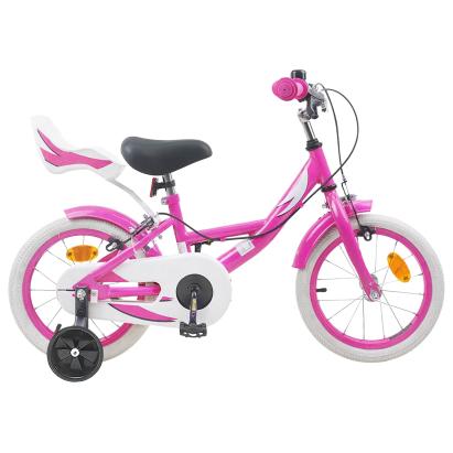 Bicicletă pentru Copii 14 Inci pentru 3-5 ani Roz GartenMobel Dekor