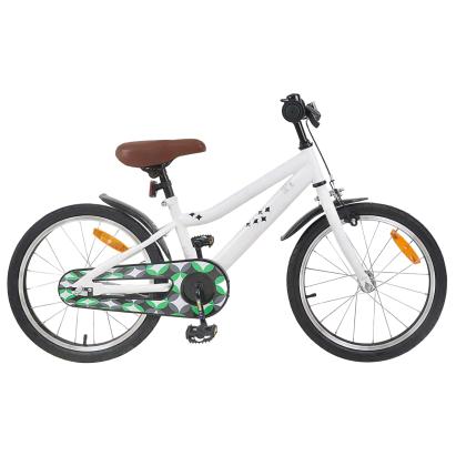 Bicicletă pentru Copii 18 Inci pentru 5-7 ani Alb GartenMobel Dekor