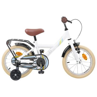 Bicicletă pentru Copii 12 Inci pentru 2-4 ani Alb GartenMobel Dekor