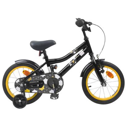Bicicletă pentru Copii 14 Inci pentru 3-5 ani Negru GartenMobel Dekor