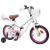 Bicicletă pentru Copii 12 Inci pentru 2-4 ani Alb GartenMobel Dekor