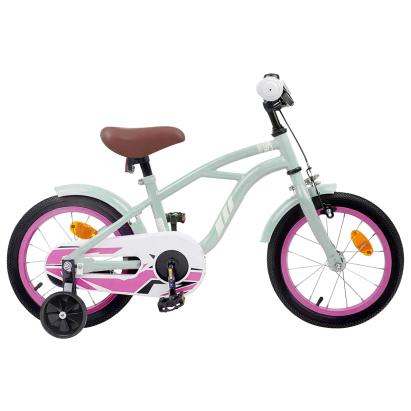 Bicicletă pentru Copii 16 Inci pentru 4-6 ani Verde deschis GartenMobel Dekor